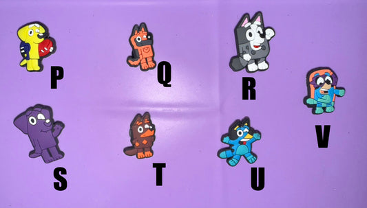 Kids Dog Character Bluey Shoe Charms