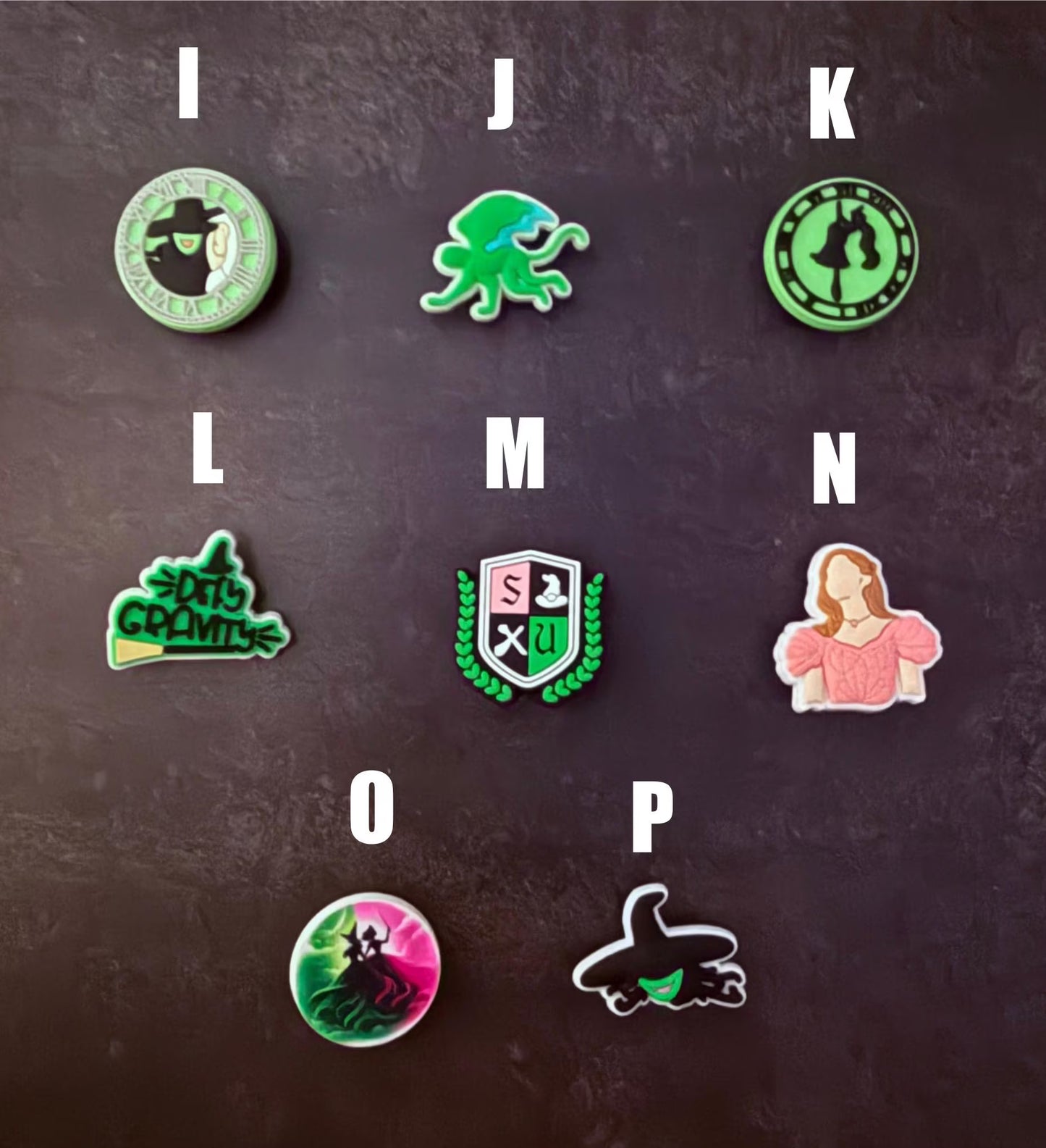 Witches Musical Character Shoe Charms