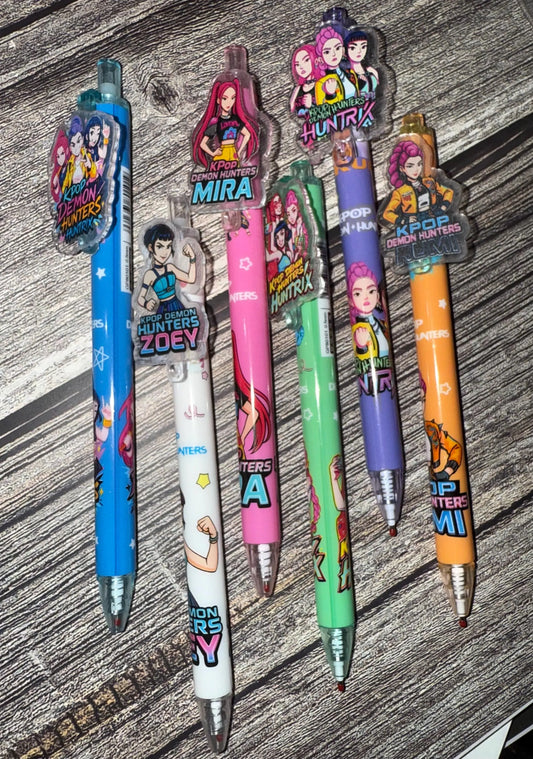 Pop Star Cartoon Character Pens