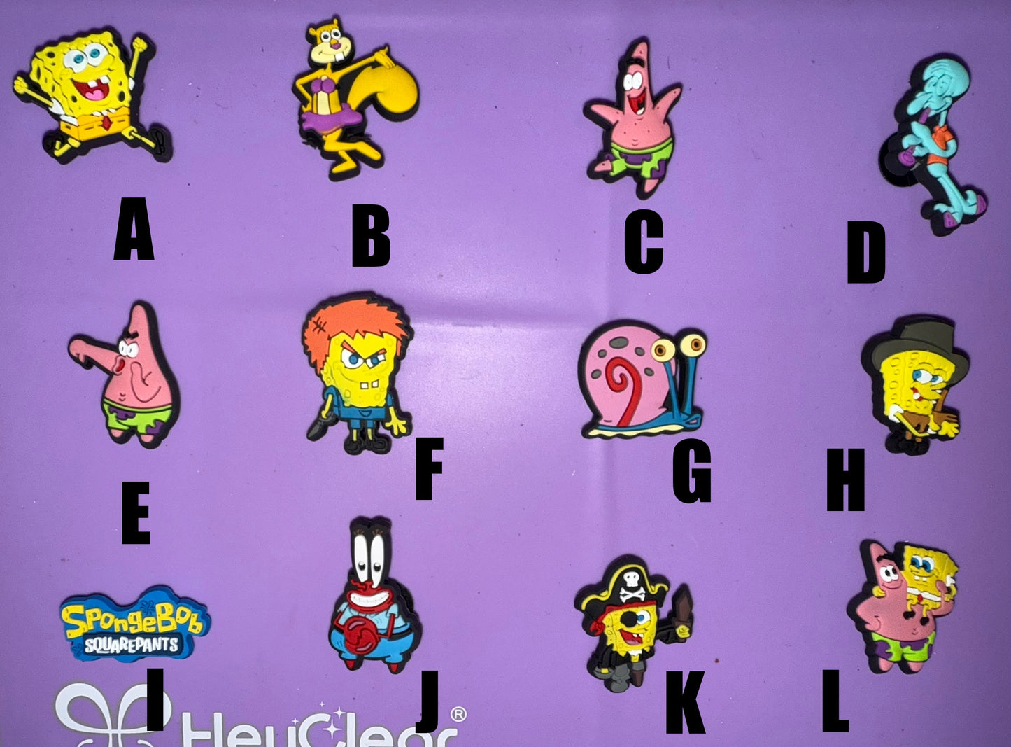 Sponge Bob Square Pants Character Croc Charms