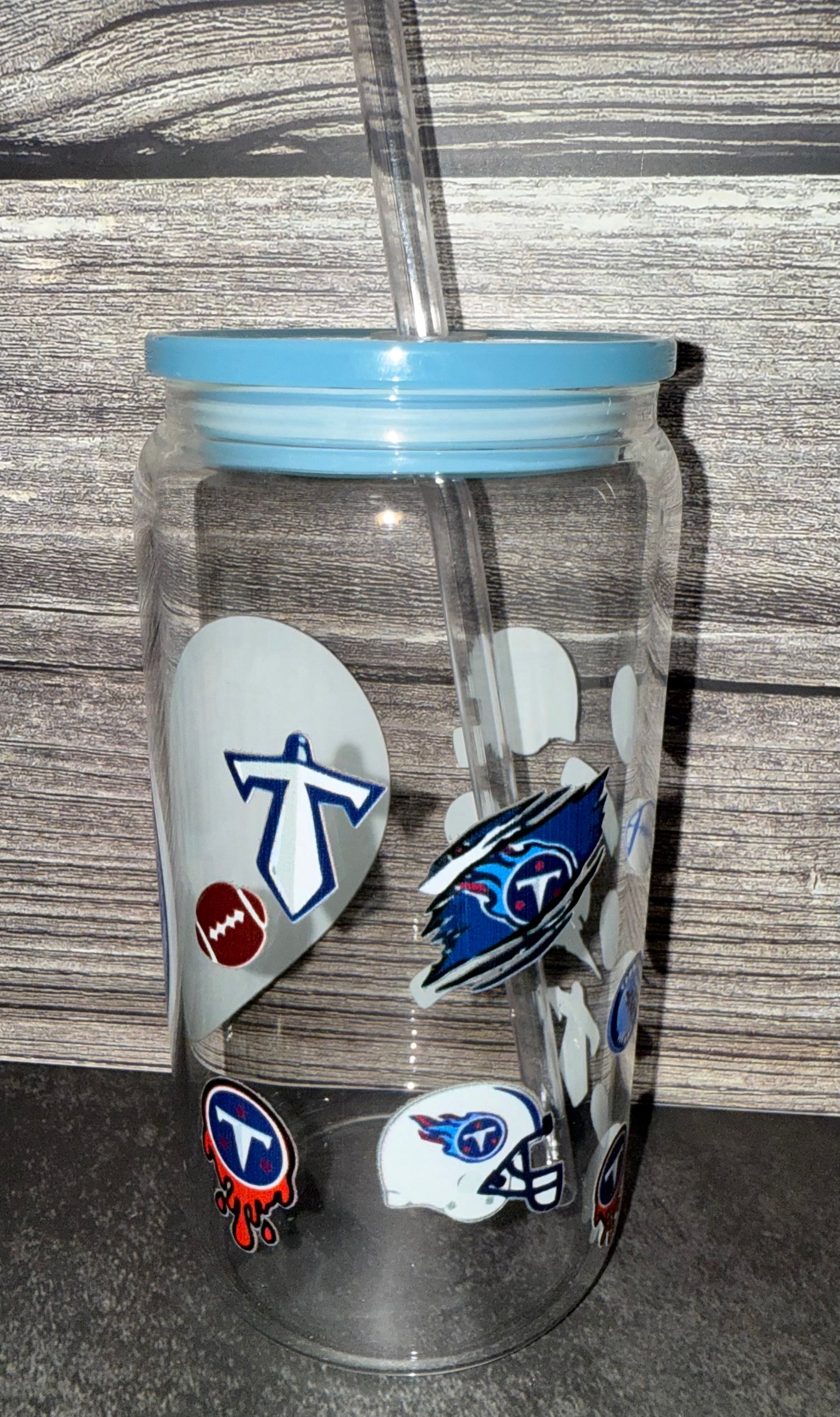 Tennessee Glass Cup w/Acrylic Lid