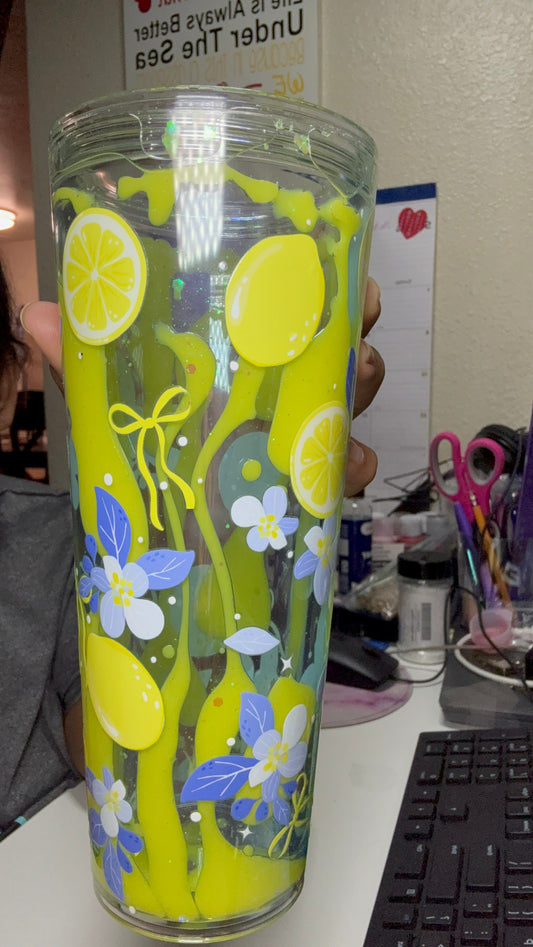 Lemon Drop Dual Lava Drip Cup