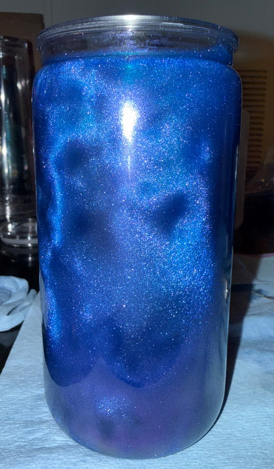 Blue and Purple Cat Eye Cup