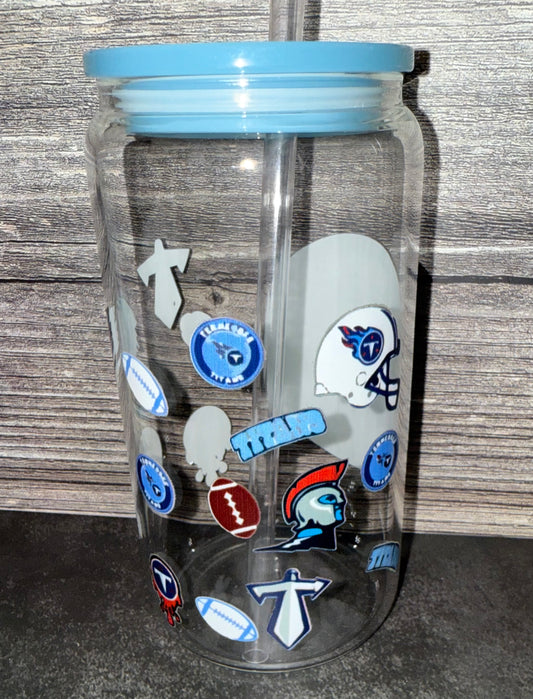 Tennessee Glass Cup w/Acrylic Lid