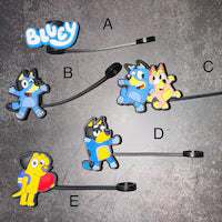 Blue Dog Straw Cap Covers