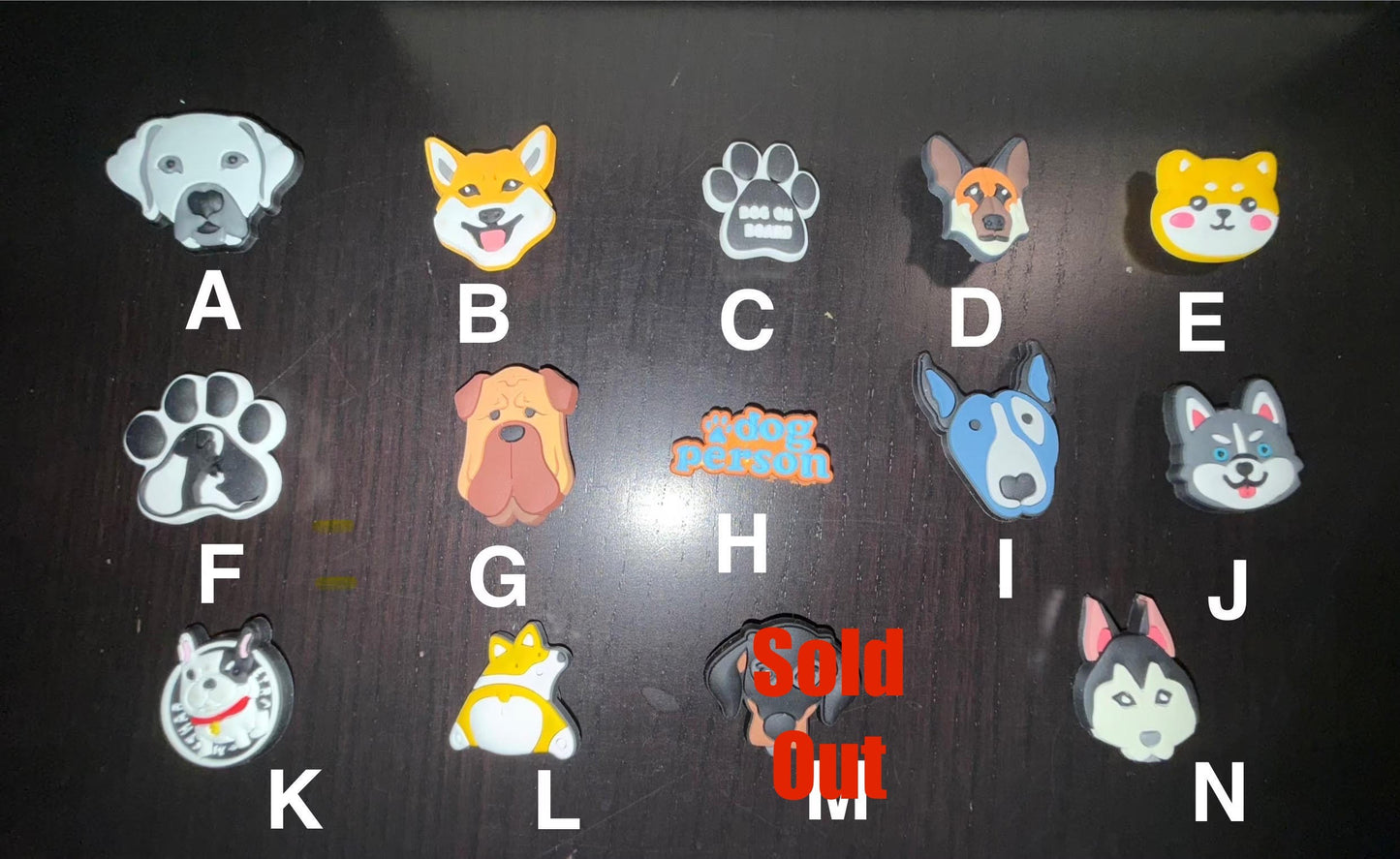 Dog Lover Croc Charms (set of 4)