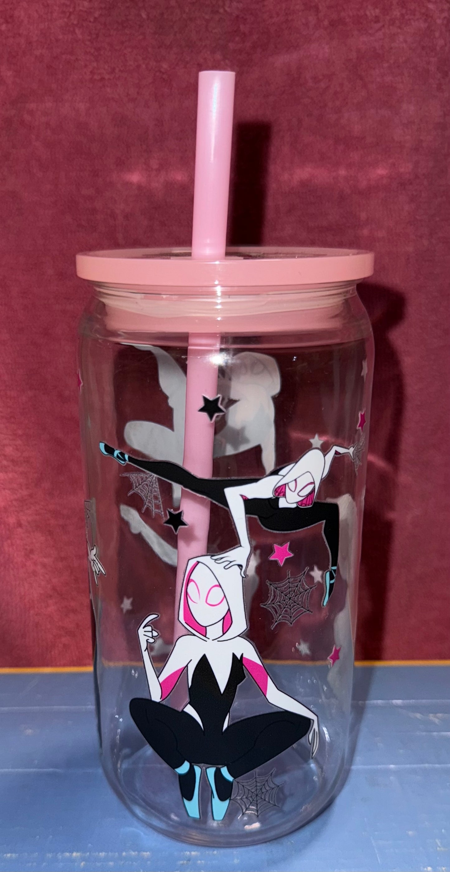 Pink Spider Gwen Acrylic Cup