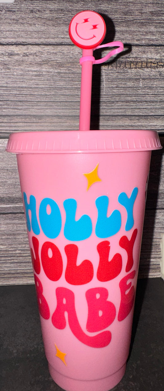 Holly Jolly Babe Tumbler