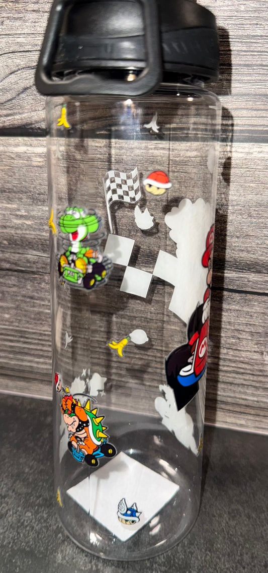 Kart Racing Game Character Water Bottle