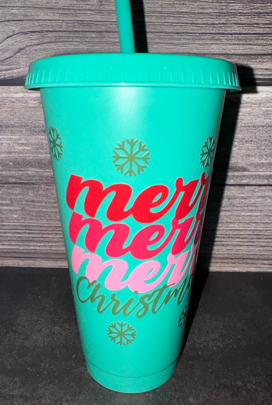 Merry Merry Christmas Tumbler