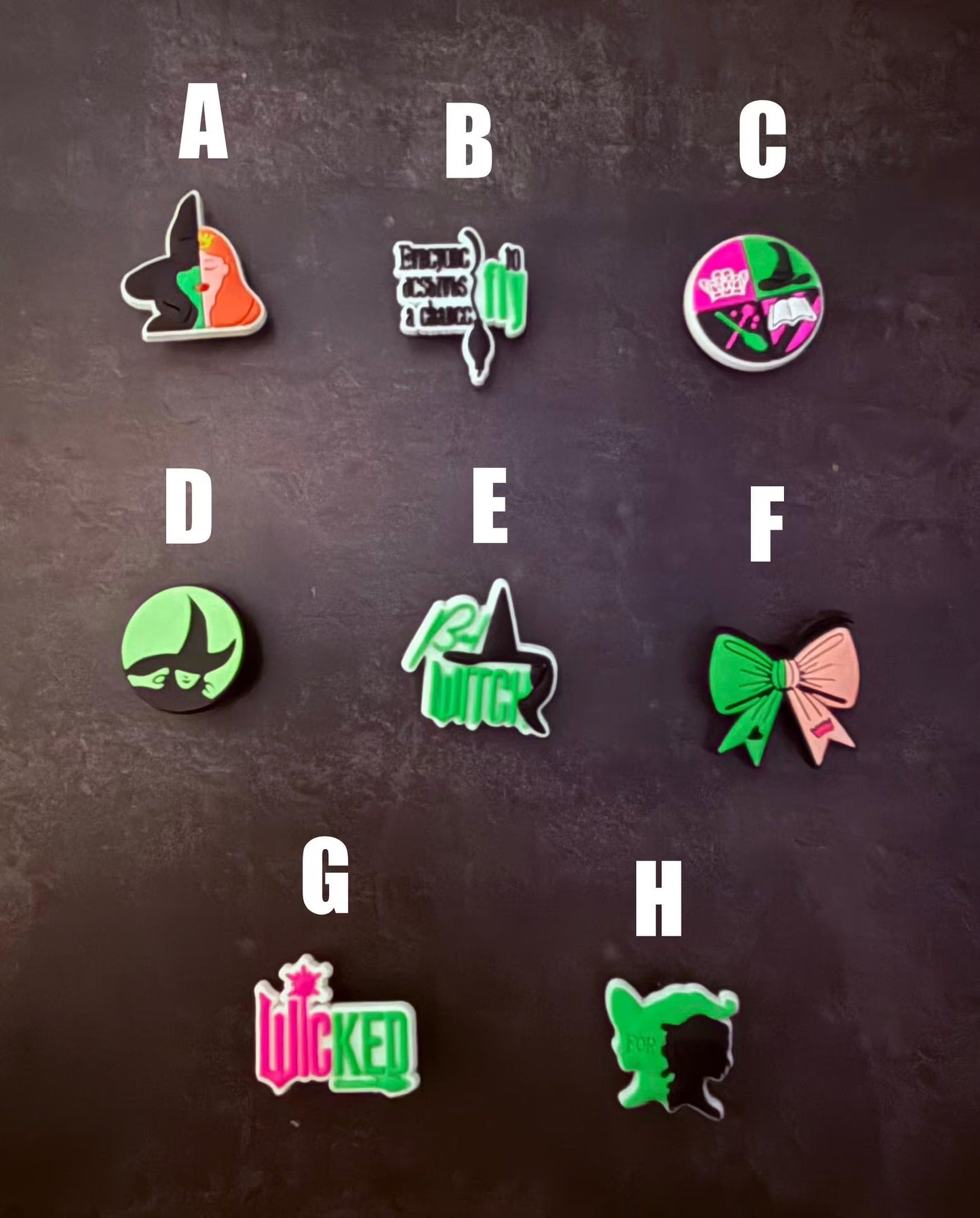 Witches Musical Character Shoe Charms