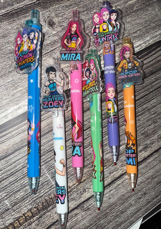 Pop Star Cartoon Character Pens