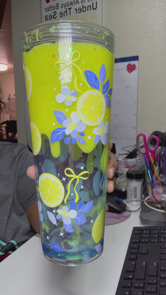 Lemon Drop Dual Lava Drip Cup